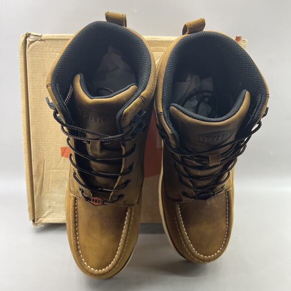 BRUNT Marin 6" Soft Toe Work Boots Men Size 14 Brown Waterproof Comfort Shoes - Picture 5 of 10